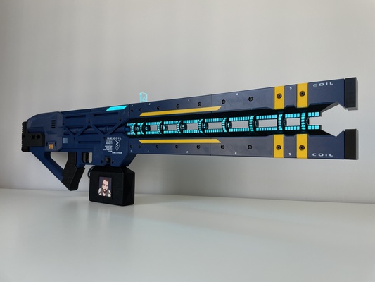gta 5 ferrocarril v cosplay réplica pistola apuntalar grandioso robo auto víbora oscura electrónica 3d print model - Mito3D