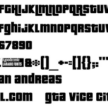 gta alphabet art gaming font gta5 videogames 3d print model - Mito3D