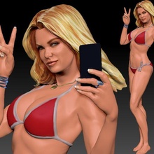 gta kız dokulu 3d Yazdır 5 gta5 GTA V v Kadın kadın karakter güzel seksi plaj bikini oyun örtmek kılıf Sanat tanınmış aktris model 3d print model - Mito3D