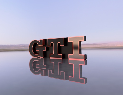 gti badge mk6 mk7 voklswagen 3d print model - Mito3D