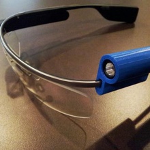 g-torcia google glass torcia moda googleglass led luce il monte occhiali 3d print model - Mito3D