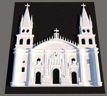 guadalajara catedral 3d print model - Mito3D