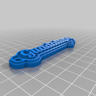 Guadalupe llavero angepasst Schlüsselanhänger Schmuck Schlüssel 3d print model - Mito3D