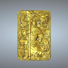 guan gong pendentif 11-20 bijoux 3d print model - Mito3D