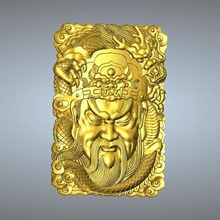 guan gong pingente 35-41 jóias 3d print model - Mito3D