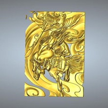 guan gong pingente 28-34 jóias 3d print model - Mito3D