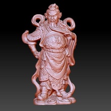 guan gong art character figure statue historical traditional china woodcarving 3d printable sculpture engraving 3d print model - Mito3D