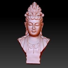 guanyin bodhisattva kwan-yin escultura del cnc de la impresora 3d 42 art el buda budismo carácter kuan-yin religon estatua 3d print model - Mito3D