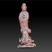guanyin bodhisattva kwan-yin escultura del cnc de la impresora 3d 016 art el buda budismo carácter kuan-yin religon estatua 3d print model - Mito3D