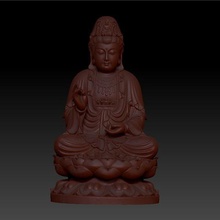 guanyin bodhisattva kwan-yin scultura cnc stampante 3d art il buddha buddismo carattere kuan-yin religon statua 3d print model - Mito3D