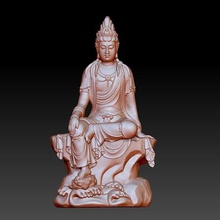 guanyin bodhisattva kwan-yin scultura cnc stampante 3d 46 art il buddha buddismo carattere kuan-yin religon statua 3d print model - Mito3D