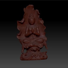statue de bouddha guanyin modèle 3d cnc à l'impression art religon la sculpture gravure sur bois caractère 3d print model - Mito3D