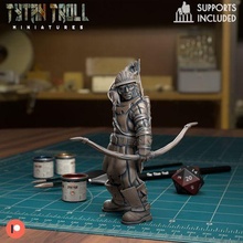 garde archer pre supported Jeu dnd miniature minis donjons dragons 32mm tytantroll miniatures Patreon prêt 3d print model - Mito3D