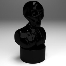 la garde de poitrine art toy crâne 3d print model - Mito3D
