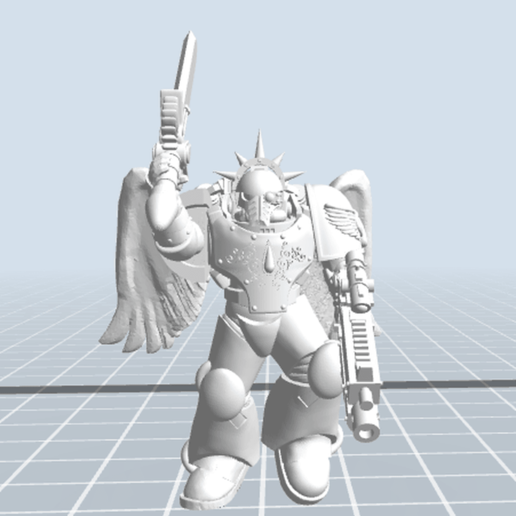 guard guards angelic game 40k blood angels mildcat space marine games 3D print model - Mito3D