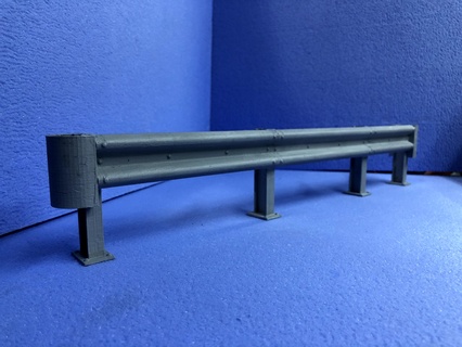 garde rail route barrière Autoroute côté 3d print model - Mito3D