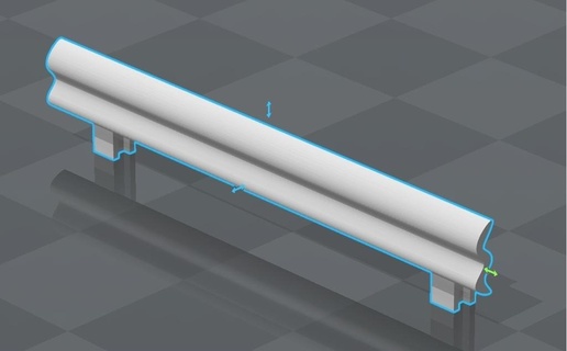 guardia rotaia barriere sicurezza 1 100 scala guardrail edifici strutture 3d print model - Mito3D