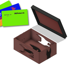 guarda tarjetas tapa perro Salva carte cane bo scatola presentazione carta Conservazione cartes boite 3d print model - Mito3D