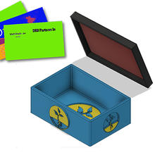 guarda tarjetas tapa planta Salva carte pianta bo scatola presentazione carta Conservazione cartes boite 3d print model - Mito3D
