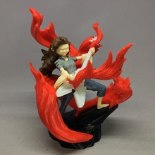 guardian fire guitar remix art character flames flaming girl human lady music musician person smile woman 3d print model - Mito3D