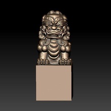 gardien des lions foo chiens art animal la créature le tigre chats mythique l'oriental chine sculpture statue 3d cnc imprimable 3d print model - Mito3D