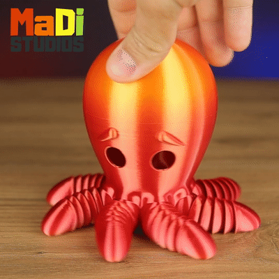 guardião polvo actopus lados articulado printinplace impressão colocar fofa bonitinho fofo zaly madistudios 3D print model - Mito3D