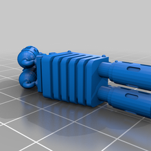 robot guardiano melty pistola art 28mm 40k contemptor dreadnought tutore l'arma modelli 3d print model - Mito3D