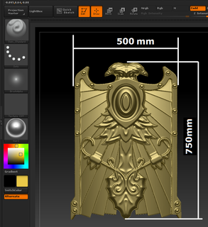 guardian shield golden space warrior cosplay 3d print model - Mito3D