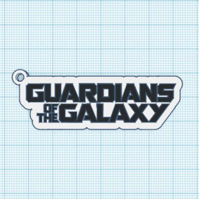 guardianes galaxia llavero 3D print model - Mito3D