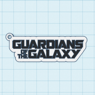 guardians galaxy keychain keychain guardians galaxy  3d print model - Mito3D
