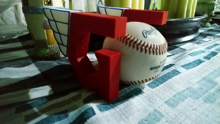 tutori logo baseball mlb pelota sport attività fisico all'aperto 3d print model - Mito3D