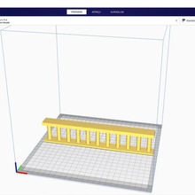 Barandilla barrera 3d print model - Mito3D