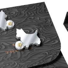 Uau joalheria cão cachorros brincos toupeiras jóias 3d cultos 3d print model - Mito3D