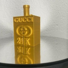 Gucci 24k bong ağızlık ekstrüder moda 3d print model - Mito3D