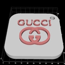 gucci keyhangers divers keyhanger 3d print model - Mito3D
