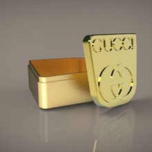 gucci logo box jewelry brand store love gift 3d print model - Mito3D