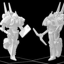 gue'ron'vesa - librarian upgrade kit art people warhammer 40k tau space marine 3d print model - Mito3D