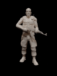 gerilla counter strike cs heykelcik sayaç vuruş 3d print model - Mito3D