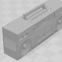 ghetto blaster boom scatola Radio k7 1 10 rc diorama box auto scala crawler 3d print model - Mito3D