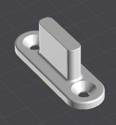guide of sliding doors home 3d print model - Mito3D