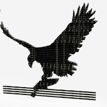 guila águila cazando caza pesca de la p che chasse l'aigle art fotos animales 3d print model - Mito3D