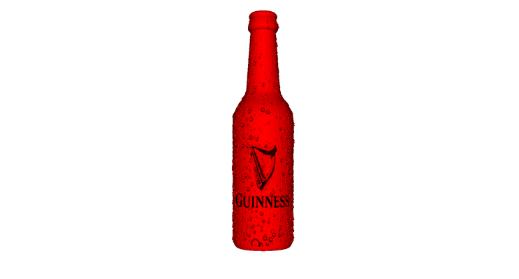 guinness v2 art heineken beer lithophane bierfles drank bier mancave 3d print model - Mito3D