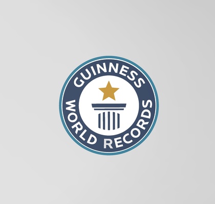 guinness mundo registros logotipo casa registro multi cor 3d print model - Mito3D