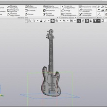 Gitarre 3d print model - Mito3D