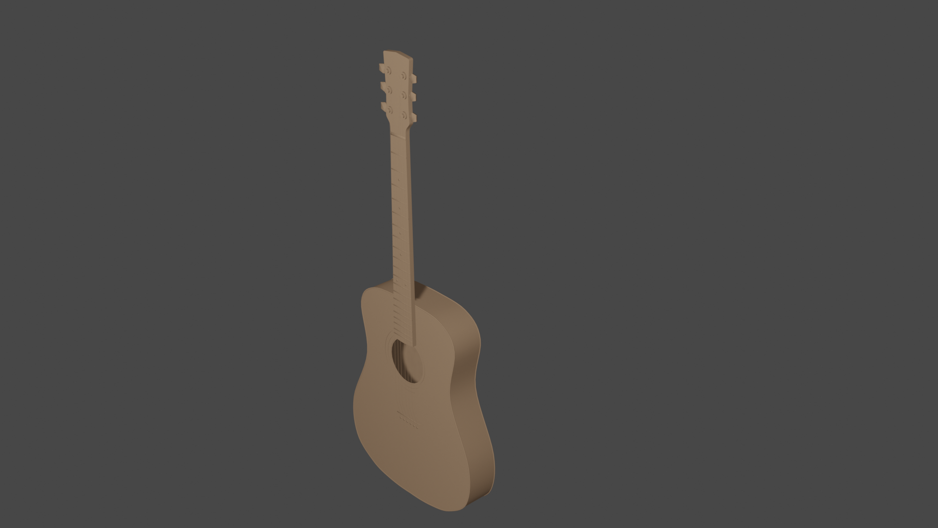 guitarra música 3D print model - Mito3D