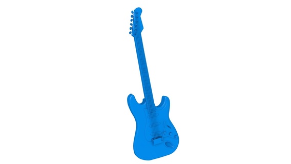 guitarra stl expediente 3d print model - Mito3D
