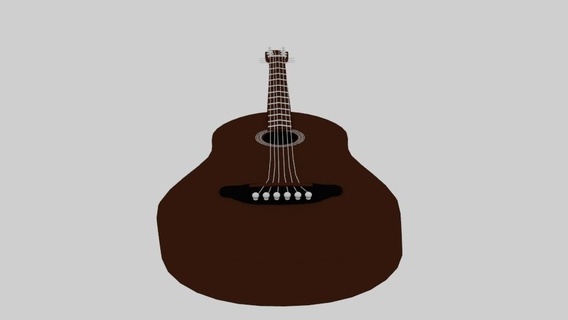 violão gadget acústico música musical instrumento 3d print model - Mito3D