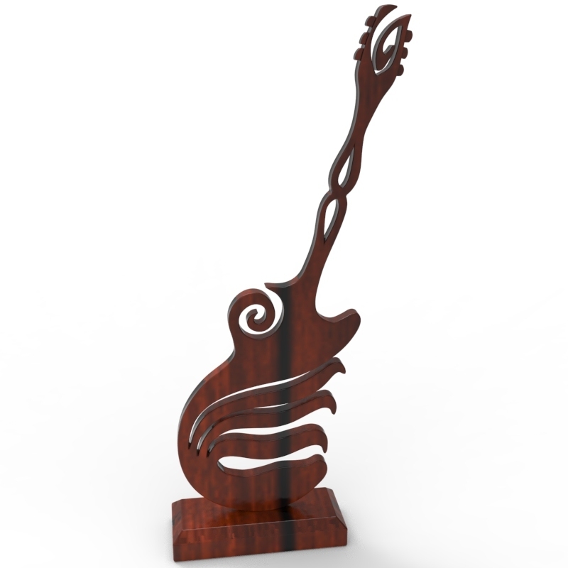 violão base ótimo presente gadget arte música decoração casa 3D print model - Mito3D