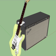 gitar amp dinlenme cep ayağa bas çeşitli müzik dur standı gibson fender elektro elektrik 3d print model - Mito3D