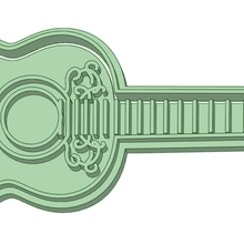 Gitarre Kokos 120mm Plätzchen Cutter Werkzeug Kokosnuss 3d print model - Mito3D